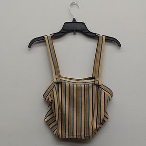 Eden Society Mustard Stripe Tank Top